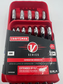 New Old Stock CRAFTSMAN V-SERIES 12pc 7 - 19mm  Combination Wrench Set METRIC CMMT87325V - Discontinued