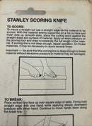 New Old Stock 1983 Stanley USA Made 10-519 Scoring Knife 