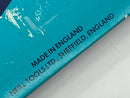 Blue tool box with 'Made in England, Neill Tools Ltd., Sheffield, England' text.