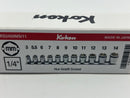 Koken made in Japan 1/4" Dr. 11 Pc SHORT NUT GRIP® Socket Set, 5-14MM - RS2450MS/11