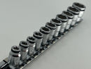 Koken made in Japan 1/4" Dr. 11 Pc SHORT NUT GRIP® Socket Set, 5-14MM - RS2450MS/11