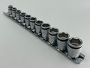 Koken made in Japan 1/4" Dr. 11 Pc SHORT NUT GRIP® Socket Set, 5-14MM - RS2450MS/11