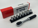 Koken made in Japan 3/8" Dr 9 Pc Z-SERIES 6pt  METRIC Ultra Short Socket Set 8-19MM 3285ZE