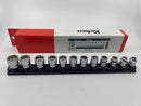Koken made in Japan Z-series 3/8" Dr. 12 pc ULTRA SHALLOW  Socket Set 7-19 MM 6 Point  RS3400MZ/12