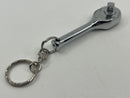 Koken Made in Japan SHORT Full Polish 1/4" Dr.  RATCHET 75mm KEY RING - WORKS ! 