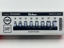Koken made in Japan Z-series 3/8" Dr. 8 pc ULTRA SHALLOW  Socket Set 8-19 MM 6 Point  RS3400MZ/8