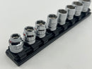 Koken made in Japan Z-series 3/8" Dr. 8 pc ULTRA SHALLOW  Socket Set 8-19 MM 6 Point  RS3400MZ/8