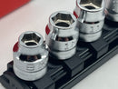 Koken made in Japan Z-series 3/8" Dr. 8 pc ULTRA SHALLOW  Socket Set 8-19 MM 6 Point  RS3400MZ/8