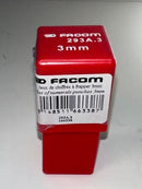 FACOM 293A.3 9pc Number Punch Set  for Metal Fabricators 3mm Numeral Height - Cardon Tools