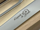New Old Stock Laguiole Made in France Ebony Handled Carving Boxed Presentation Set
