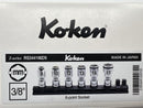 Koken made in Japan Z-series 3/8" Dr 6 Pt UNIVERSAL METRIC NUT GRIP Socket Set 8-17mm RS3441MZ/6