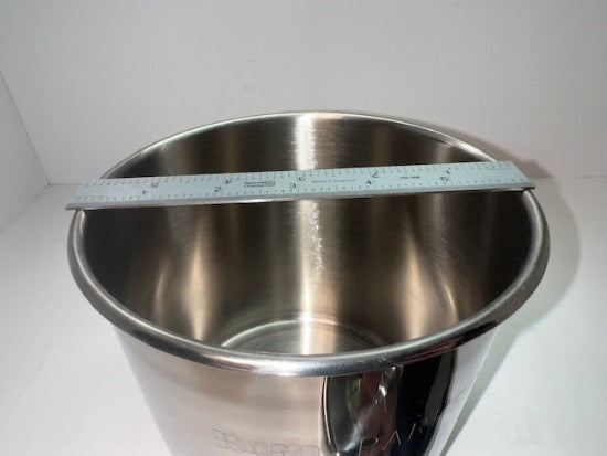 New Old Stock 1960's BARD PARKER Stainless Steel 6" Diameter Canister with Lid ( Medical Blade Jar)