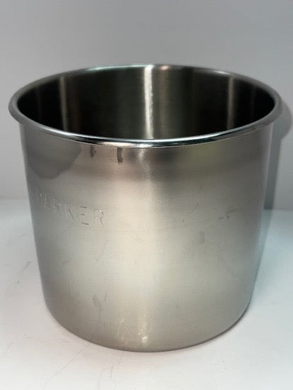 New Old Stock 1960's BARD PARKER Stainless Steel 6" Diameter Canister with Lid ( Medical Blade Jar)