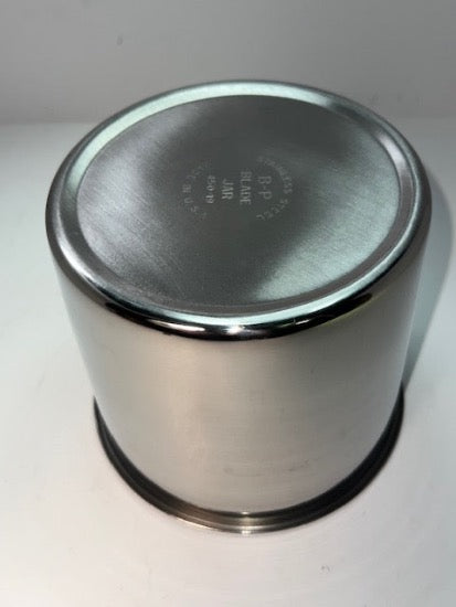 New Old Stock 1960's BARD PARKER Stainless Steel 6" Diameter Canister with Lid ( Medical Blade Jar)