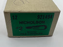 New Old Stock Nicholson No. 2 Long Ferule Birch  Wood File Handle 