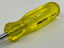 Beautiful New Old Stock PROTO USA Made Long Slotted Screwdriver ( 1/4" x 10") - Discontinued J9860C