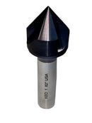 KEO USA Made  1" x 82 deg 3 Flute Carbide TIAIN Countersink 1/2" Shank  55757-TiAIN - Cardon Tools