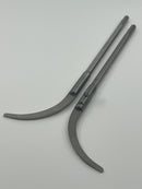 New Old Stock Pair Lufkin Large Caliper Legs c/w Fine Adjustment for Wood Beam Trammels No. 179D