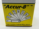 New Old Stock Swanson made in SWEDEN Accur-8" Stainless & Aluminum  8 position Folding Mitre Square - Discontinued