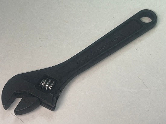 TINY New Old Stock ARMSTRONG 4" Adjustable Wrench Black Finish Made in USA