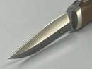Stunning Short Double Edged Hollow Ground Vintage Mike Silvey Short Fixed blade Knife 