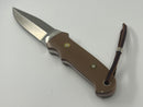 Stunning Short Double Edged Hollow Ground Vintage Mike Silvey Short Fixed blade Knife 