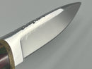 Beautiful Vintage ( 1995)  Hand Made Eric Seguin 3-5/8" Blade Fixed Blade Knife with Sheath Made in Canada