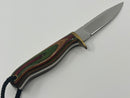 Beautiful Vintage ( 1995)  Hand Made Eric Seguin 3-5/8" Blade Fixed Blade Knife with Sheath Made in Canada