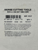 Morse USA made 25pc 118˚ Jobber Length 1 mm to 13 mm (by 0.5 mm) Drill Bit Set 