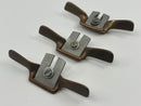 Vintage Aldon USA made Set of 3 Luthiers Miniature Bronze Spokeshaves complete in Box