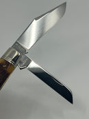 New Old Stock 2019  Great Eastern Cutlery - Northfield Cutlery PA USA Hand Crafted Folding Knife - Autumn Gold Jigged Bone Handle