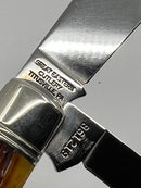 New Old Stock 2019  Great Eastern Cutlery - Northfield Cutlery PA USA Hand Crafted Folding Knife - Autumn Gold Jigged Bone Handle