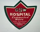 New Old Stock 1960's GSW General Steel Ware  Canada 15" HOSPITAL Enamel Wash Basin - Cardon Tools