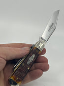 New Old Stock 2019  Great Eastern Cutlery - Northfield Cutlery PA USA Hand Crafted Folding Knife - Autumn Gold Jigged Bone Handle