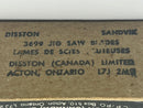 New Old Stock DISSTON Canada No. 3699 Bayonet Style HSS Fibreglass Cutting Jig Saw blades 2 pack 6 Teeth