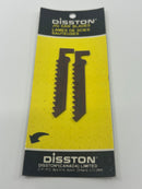 New Old Stock DISSTON Canada No. 3699 Bayonet Style HSS Fibreglass Cutting Jig Saw blades 2 pack 6 Teeth