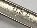 New Old Stock North & Judd USA made Sam Browne 2-1/4" Nickel Plated SOLID Brass Belt Buckle