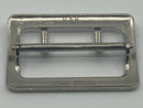 New Old Stock North & Judd USA made Sam Browne 2-1/4" Nickel Plated SOLID Brass Belt Buckle
