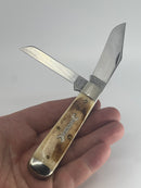 New Old Stock 2019  Great Eastern Cutlery - Tidioute Cutlery PA USA Hand Crafted Folding Knife - Natural Oily Creek Bone Handle