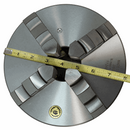 Bison 8" 4-Jaw Self Centering SCROLL Lathe Chuck. Flat Back. 3604-8" - Cardon Tools