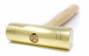 GRACE USA Made 24 Ounce Brass Hammer BH-24 with Hickory Handle - Cardon Tools