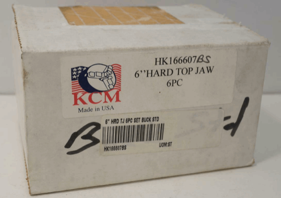 KCM Hard Top Jaw Set for 6" 6 Jaw BUCK AT Style Lathe Chuck