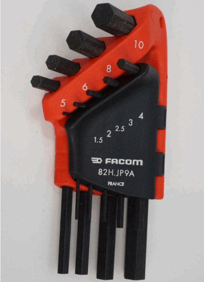 FACOM France 4pc Open End METRIC Wrench Set and 9pc Hex Key Set. Metric.