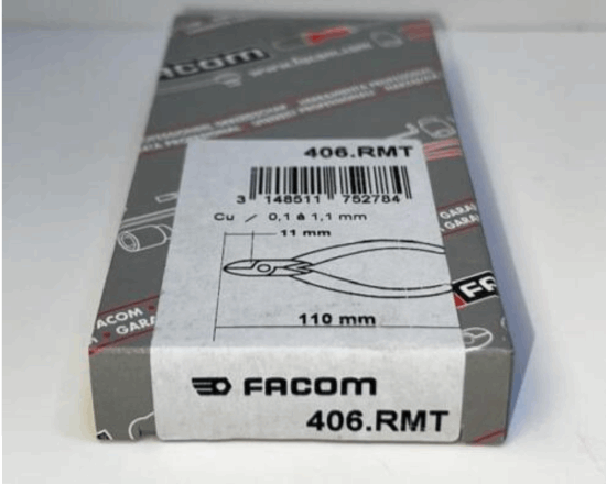 Facom MICRO-TEC Diagonal 0.1-1.1mm CU 0.7mm FE Wire Cutter Pliers 406.RMT