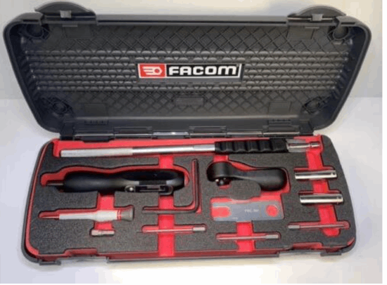 FACOM 12pc TPMS valve kit with FACOM 2 to 10 N.m Torque Screwdriver Box Set