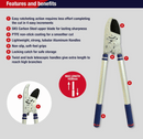 Spear & Jackson 8290RS Razorsharp Heavy Duty Telescopic Ratchet Anvil Loppers - Cardon Tools