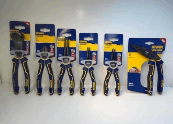 6pc Irwin Vise-Grip Ergomulti ,High Leverage Cutters, Long Nose , Diagonal Plier Made in Germany by NWS
