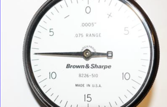 New Old Stock Brown & Sharpe USA 599-8226-510 .0005" Dial Indicator