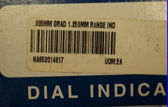 Mahr Federal USA made 1.250mm Range Dial Indicator. 0.005mm GRADUATIONS