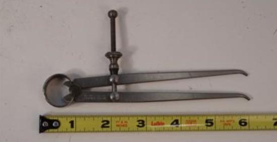 New Old Stock Moore & Wright England DOUBLE OFF-Set Tipped Toolmakers  5" Spring Caliper